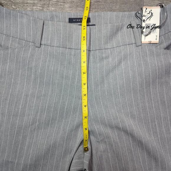 Anne Klein Delano Grey Heather Dress Pants Size 12 - Picture 4 of 6